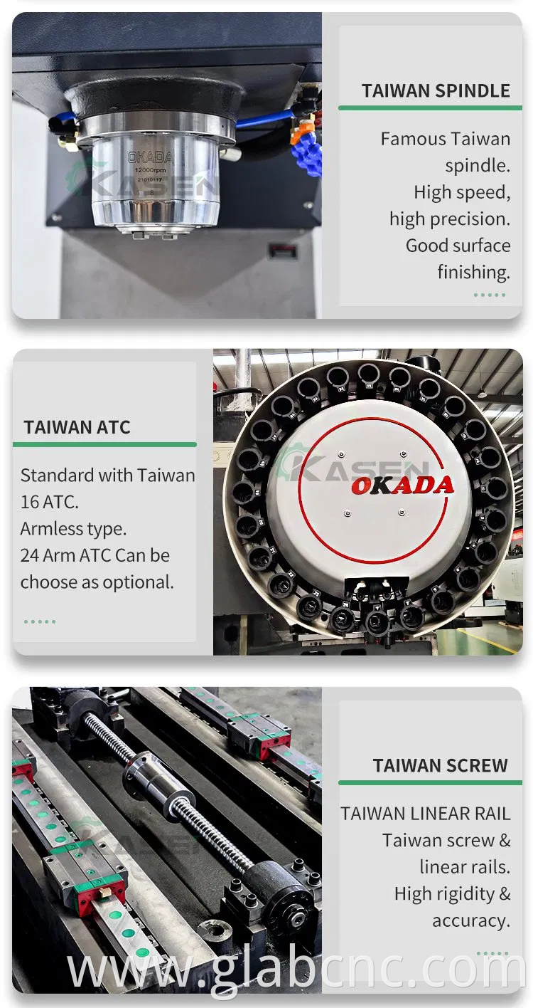 Large Model Vmc1370 GSK System 5-Axis Vertical Heavy Duty CNC Machining Center